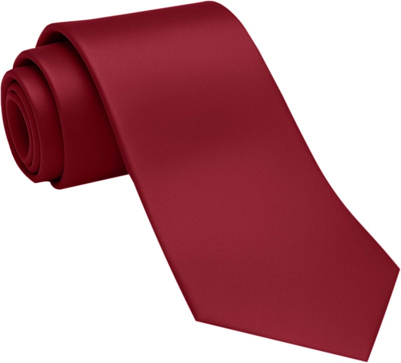 DIBI Solid Color Ties for Men, Formal Mens Ties, Neck Tie, Classic Tie for Boys Women Teens, Wedding Business Costume Necktie - Image 1